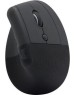 LOGITECH Мышь беспроводная Lift, Bluetooth/Радио, вертикальная, оптическая, USB, 4000dpi, графитовый [910-006479]