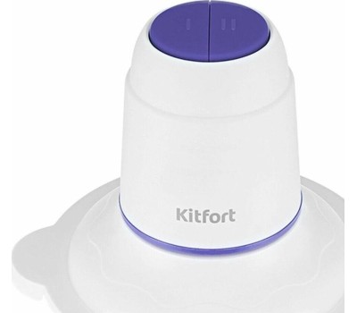 Измельчитель KITFORT Измельчитель электрический КТ-3050-1, 1.5л, 400Вт, белый/фиолетовый