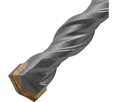 Бур DENZEL Бур по бетону, двойная спираль, три пылеотводящие кромки, 10 x 310 мм 705019