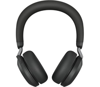 JABRA Гарнитура Evolve2 75, Link380a MS Stereo Black, для компьютера/мобильных устройств, накладные, Bluetooth/радио, черный [27599-999-999]