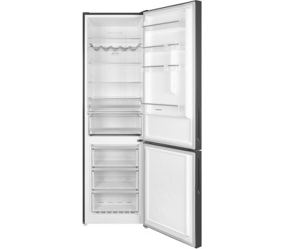 Холодильник MAUNFELD Холодильник двухкамерный MFF200NFSBE Total No Frost, черная сталь