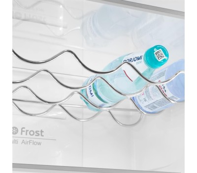 Холодильник MAUNFELD Холодильник двухкамерный MFF200NFSBE Total No Frost, черная сталь