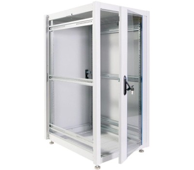 ЦМО Шкаф коммутационный ШТК-Э-24.6.6-13АА напольный, стеклянная передняя дверь, 24U, 600x1187x600 мм