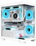 Корпус для ПК BLOODY Корпус mATX BD-CC103, Mini-Tower, без БП, белый [bd-cc103-wh]