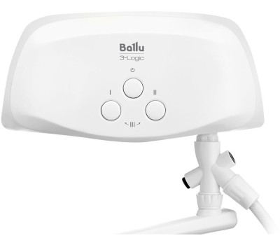 Водонагреватель проточный BALLU Водонагреватель 3-logic TS, проточный, 3.5кВт, кран и душ, белый