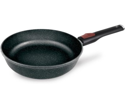 Сковорода НЕВА МЕТАЛЛ ПОСУДА Сковорода а/пр литая 26см съемн/руч Черный гранит ТМ НМП