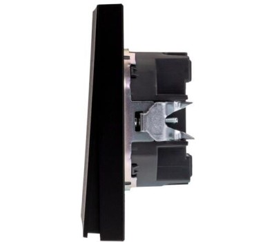 KRANZ Выключатель STRONG 2 кл проходной (переключатель) 10А с/у антрацит