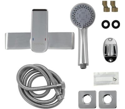 МАГНУС - Смеситель в душевую кабину с гибким шлангом, шаровый 8471