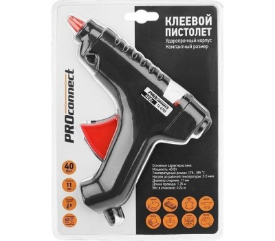 Термо пистолет PROCONNECT (12-0103) Клеевый пистолет, 40Вт, большой