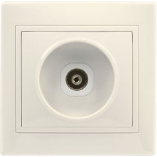 Розетка SMARTBUY (SBE-01i-S1-TV) Венера, 1-местная, бежевый