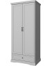 Модульная мебель АНРЭКС VALENCIA Шкаф 2DG1S. Цвет СЕРЫЙ (3 уп.)