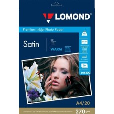 LOMOND Фото 1106200 A4/270г/м2/20л./белый атласное для струйной печати