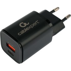Универсальный адаптер питания CABLEXPERT (21078) MP3A-PC-43 QC3.0/PD черный