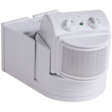 REXANT Датчик движения настенный ДДС 04, 180°, 1200 Вт, 3-2000 Лк, 12 м, 10-420 сек. IP44