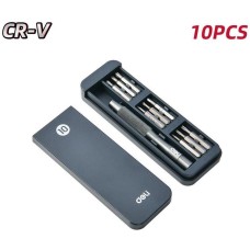 Набор отверток DELI Набор прецизионных отверток DL241010J ( + 9 бит), сталь Cr-V