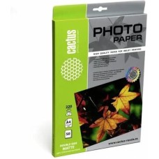 Фотобумага CACTUS Фотобумага CS-MA422050DS, A4, для струйной печати, 50л, 220г/м2, белый, покрытие матовое /матовое