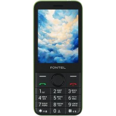 Телефон мобильный FONTEL FP320 черно-зеленый