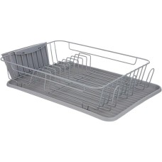 Сушилка для посуды AGNESS СУШИЛКА ДЛЯ ПОСУДЫ СЕРАЯ 42,5*30,5*10 СМ (КОР-6ШТ) 917-102