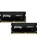 Оперативная память KINGSTON Оперативная память Fury Impact KF432S20IBK2/16 DDR4 - 2x 8ГБ 3200МГц, для ноутбуков (SO-DIMM), Ret