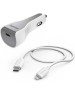 HAMA Автомобильное зарядное устройство H-183317, USB-C, 8-pin Lightning, 30Вт, 3A, белый [00183317]