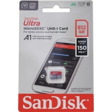 Карта памяти SANDISK Карта памяти Ultra UHS I 512GB MicroSD Card 150MB/s R, for Smartphones