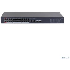 DAHUA DH-CS4226-24ET-375 24-портовый PoE коммутатор облачный 24 RJ45 10/100Мбит/с (PoE/PoE+/Hi-PoE), 2 комбинированных SFP/RJ45 10/100/1000Мбит/с (uplink)