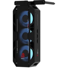 ALSEYE Охлаждение для оперативной памяти AS.03.08.0002 (C-RAM-Beta-B) Product size: 156.75 * 82 * 35mm Material: 0.8mm SPCC thick sheet metal Number of fans: 3 Size: 40 * 40 * 20mm Box: Black Leaf: Milk white Luminous effect: internally emitting ARGB Spee