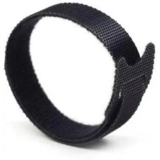 LANMASTER Хомут-липучка LAN-VCM180-BK 180x12мм (упак:20шт) нейлон/полиэтилен внутри помещений черный