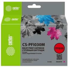 CACTUS Картридж струйный CS-PFI030M PFI-030M пурп.пигм. (55мл) для Canon imagePROGRAF TA-20/30 с чипом