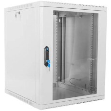 ЦМО Шкаф коммутационный (ШРН-12.500) настенный 12U 600x529мм пер.дв.стекл 200кг серый 470мм 18кг 180град. 612мм металл