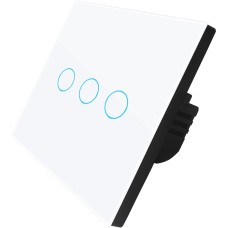 DIGMA Умный выключатель DiSwitch 3p 3-хкл. универсальный белый (DSW3P)