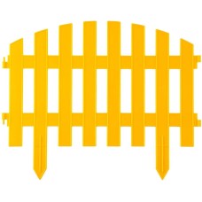 GRINDA Ар Деко, 28 х 300 см, желтый, 7 секций, декоративный забор (422203-Y)