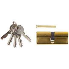 ЗУБР 80 мм, цвет латунь, 5-PIN, тип ключ-ключ, цилиндровый механизм (52101-80-1)