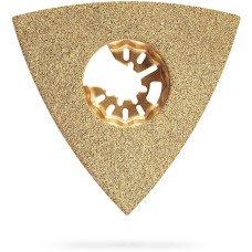 ЗУБР CARBIDE ВК8 Р100, 80 мм полотно треугольное зачистное с твердосплавной крошкой: клей, краска, раствор, кирпич, пенобетон, StarQuick (15583-P100)