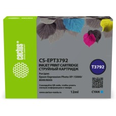 Картридж струйный CACTUS Картридж струйный CS-EPT3792 378XL голубой (12мл) для Epson Expression Photo XP-8500/XP-8505/XP-15000 с чипом