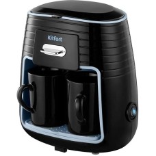 KITFORT Кофеварка капельная КТ-7447 450Вт черный/голубой