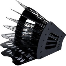 BRAUBERG Лоток вертикальный Basic, для бумаг, 300x235x320, пластик, черный [237019]