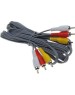 Кабель SMARTBUY (KA233) 3XRCA (M) - 3XRCA (M) 3M в пакете (5)