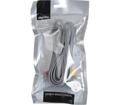 Кабель SMARTBUY (KA233) 3XRCA (M) - 3XRCA (M) 3M в пакете (5)