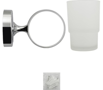 Аксессуары для ванной комнаты и туалета САНАКС 1206 Стакан стеклянный с креплением к стене