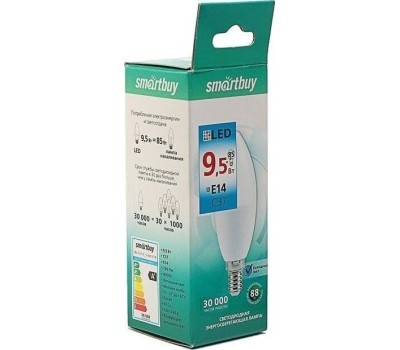 Лампа светодиодная SMARTBUY (SBL-C37-9_5-60K-E14) 9.5W/6000/E14