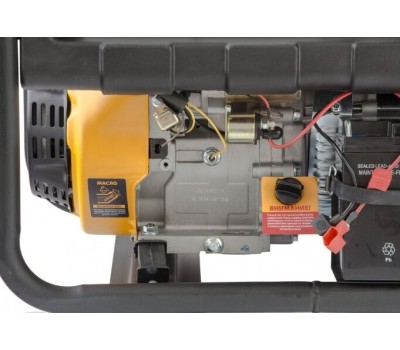 Генераторы бензиновые DENZEL Генератор бензиновый PS 90 EA, 9,0 кВт, 230В, 25л, коннектор автоматики, электростартер 946934