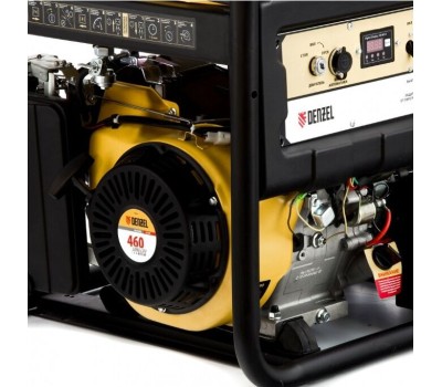 Генераторы бензиновые DENZEL Генератор бензиновый PS 90 EA, 9,0 кВт, 230В, 25л, коннектор автоматики, электростартер 946934