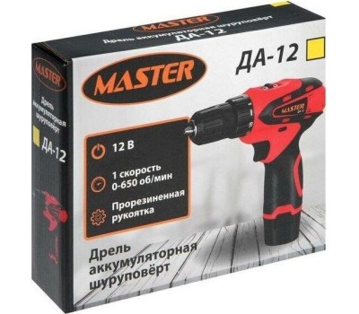 Дрель шуруповёрт MASTER ДА-14/2LI Дрель шуруповёрт аккумуляторная 00-00013623
