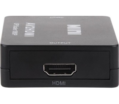 Переходник REXANT (17-6939) КОНВЕРТЕР 3 RCA НА HDMI, ПЛАСТИК, ЧЕРНЫЙ