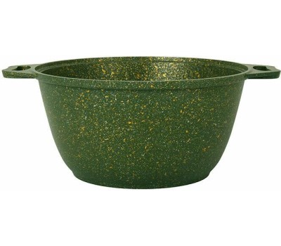 Кастрюля KUKMARA к11tsml а/пр литая 1,0л стекл/кр Trendy style malachite