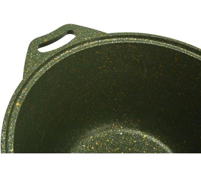 Кастрюля KUKMARA к11tsml а/пр литая 1,0л стекл/кр Trendy style malachite