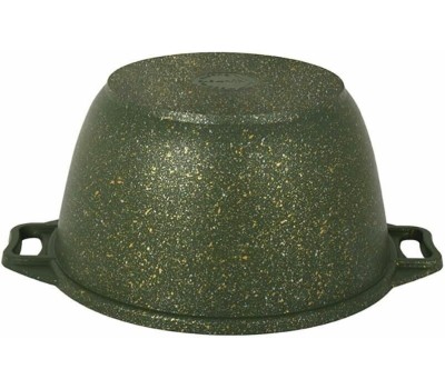 Кастрюля KUKMARA к11tsml а/пр литая 1,0л стекл/кр Trendy style malachite