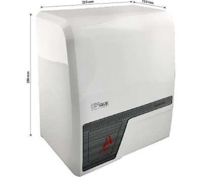 Сушилка для рук GFMARK 6908 Сушилка для рук, корпус пластик АБС цвет белый, квадратная 1500W
