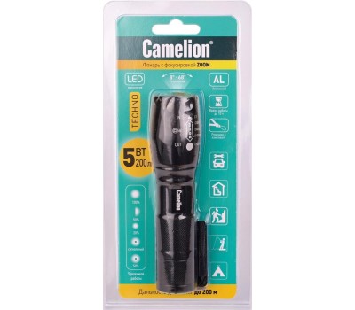 Cветодиодный фонарь CAMELION (14536) LED51530 черный